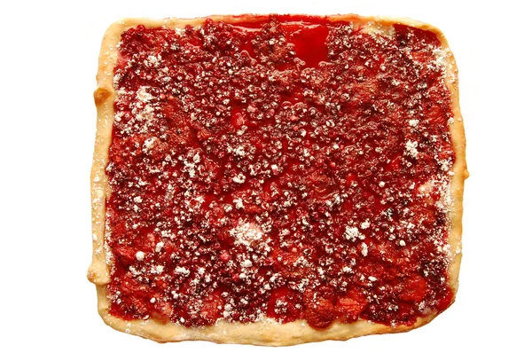 Pie from strawberry and cranberry — Stock Photo, Image
