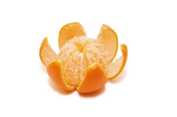 Fotografie čerstvé mandarinky na bílém pozadí — Stock fotografie