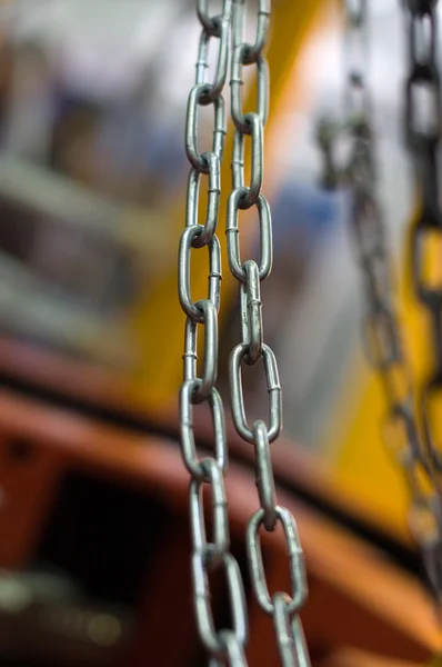 Collegamenti di una catena in metallo — Foto Stock