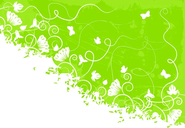 华丽的绿色背景 — 图库矢量图片