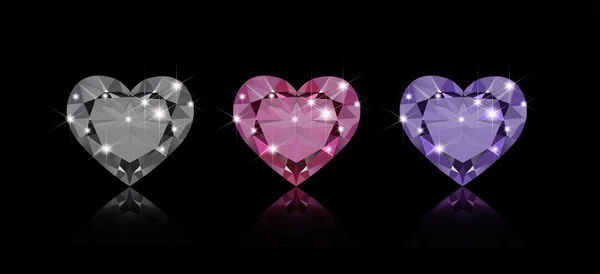 Trois diamants — Image vectorielle