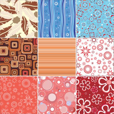 Set stylish and universal backgrounds. clipart