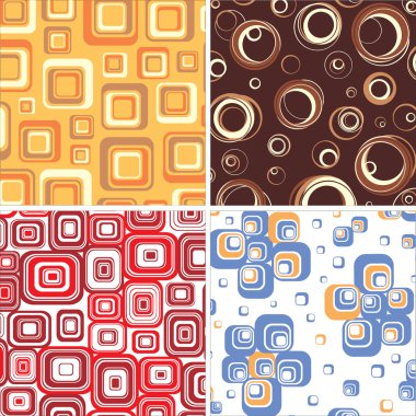 Set decorative backgrounds.Vector. clipart