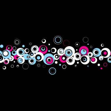 Stylish circles background.Vector. clipart