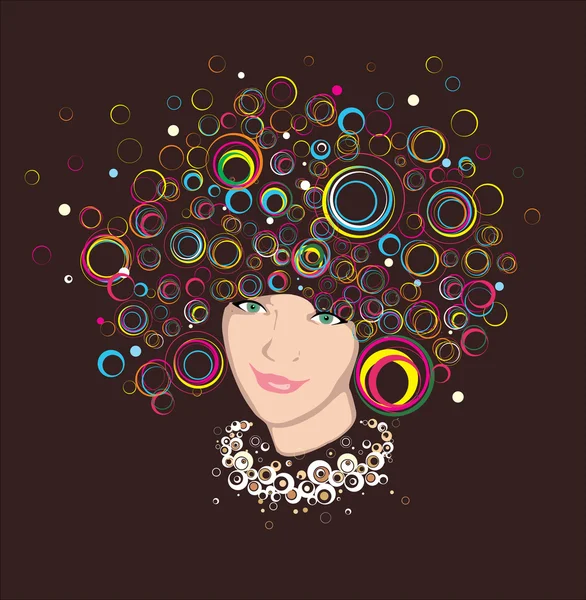 stock vector Beautiful Girl