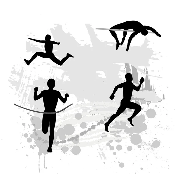 Silhouette de l'athlète — Image vectorielle