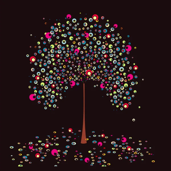 L'été des arbres. Vecteur . — Image vectorielle