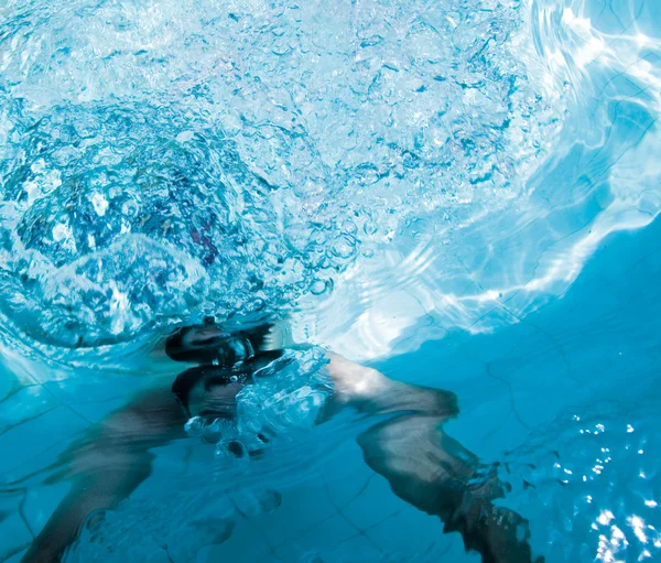 stock image Abstract man underwater