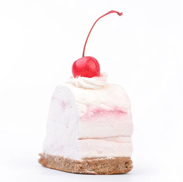 Disertnyj pie with a cherry — Stock Photo, Image