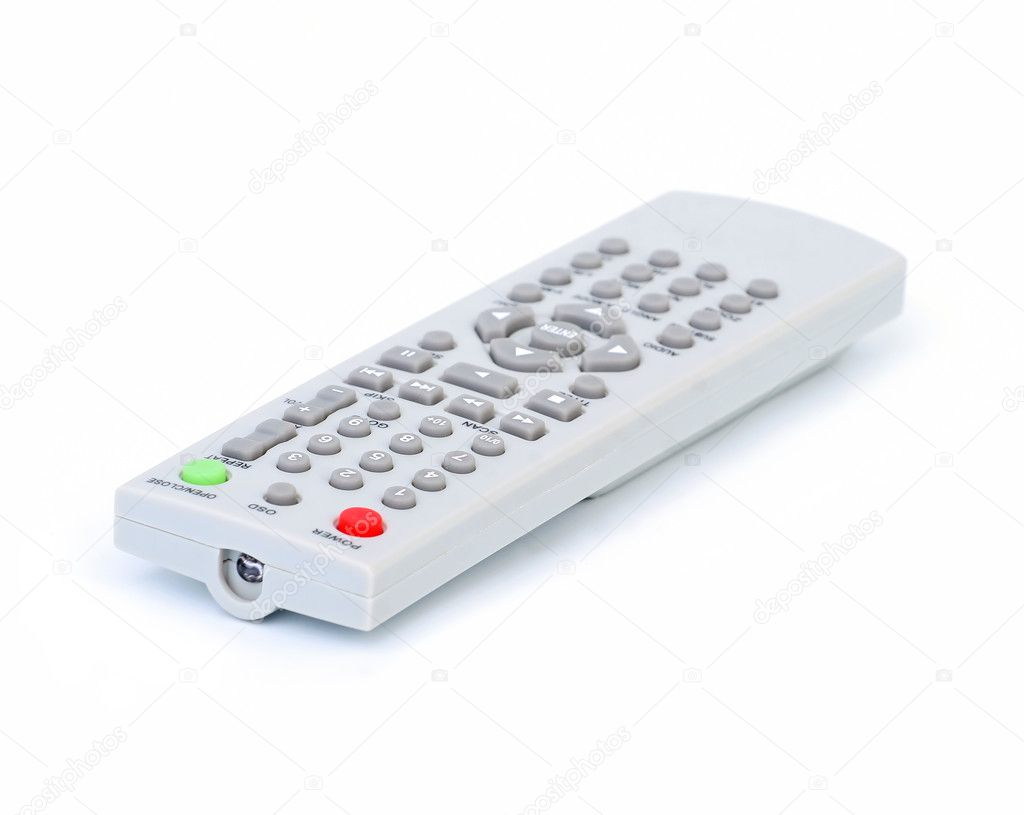 Remote control isolated on white