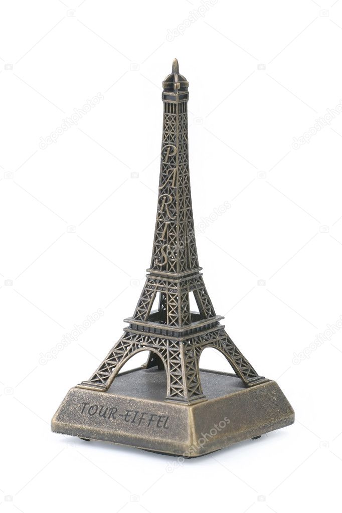 The statuette of Eiffel of tower