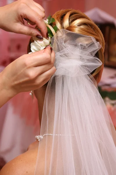 Coiffure de la mariée — Photo