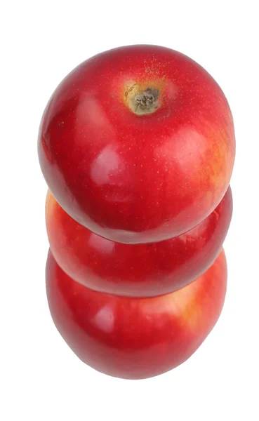 Czerwony jabłko na piramidy — Zdjęcie stockowe