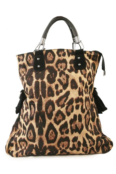 Leopard textural bag — Stock Photo, Image
