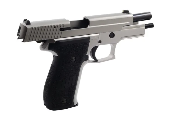 Пистолет на белом фоне изолирован — стоковое фото