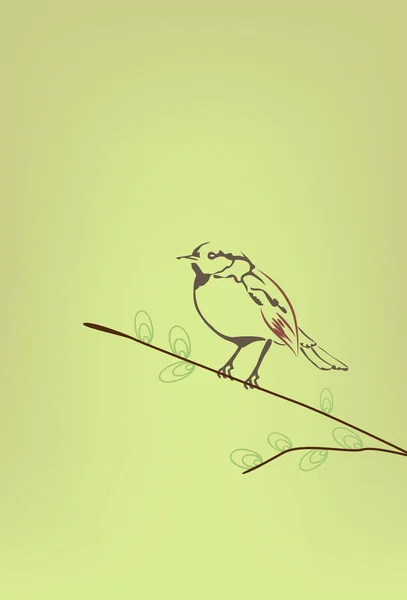 Pájaro vector pequeño — Archivo Imágenes Vectoriales