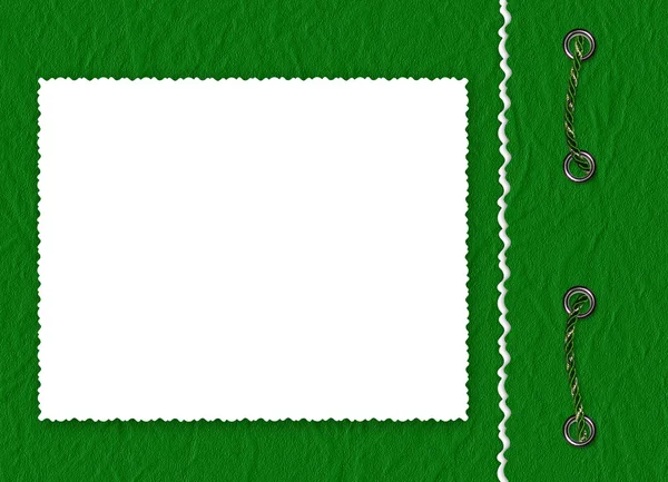 Ram med fläta på grön bakgrund — Stockfoto
