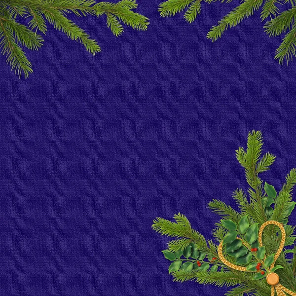 Темно-синяя карта к празднику — стоковое фото