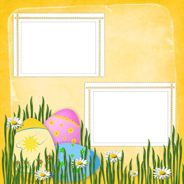 Easter сard for the holiday with egg — Stock Photo, Image