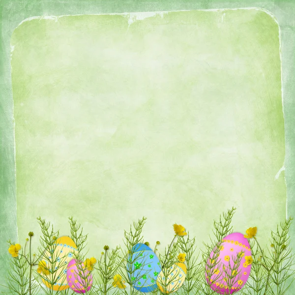 Easter сard for the holiday with egg — Stock Photo, Image