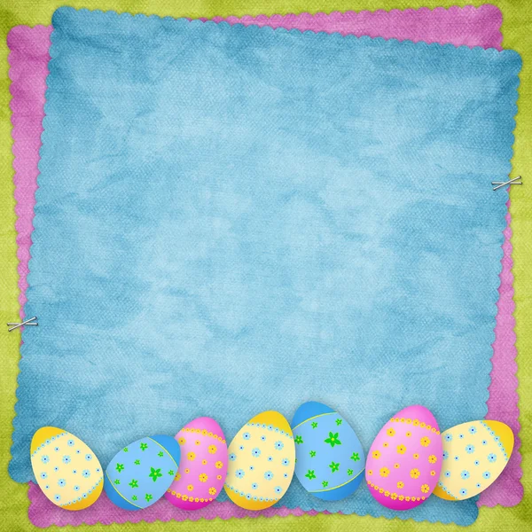 Пасхальная открытка на праздник с яйцом — стоковое фото