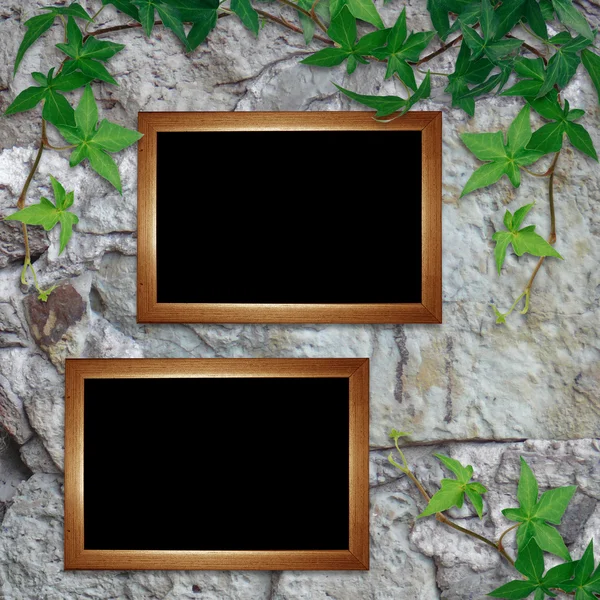 Вінтажна листівка з дерев'яної рамки — стокове фото
