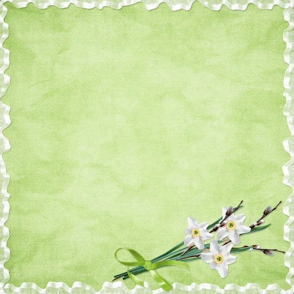 Cartão de férias com flor — Fotografia de Stock