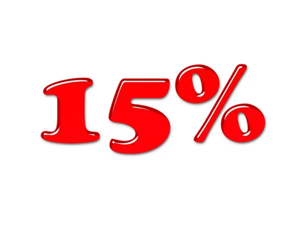 stock image 3D red percentage symbol