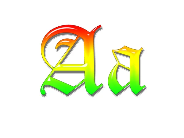 Gökkuşağı alfabesi — Stok fotoğraf