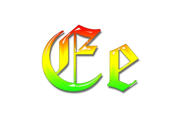 Alfabeto arco iris — Foto de Stock