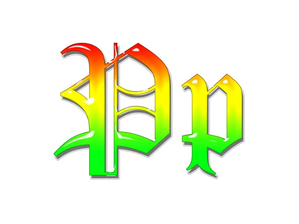 Alfabeto arco iris — Foto de Stock