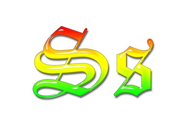 Regenboog alfabet — Stockfoto