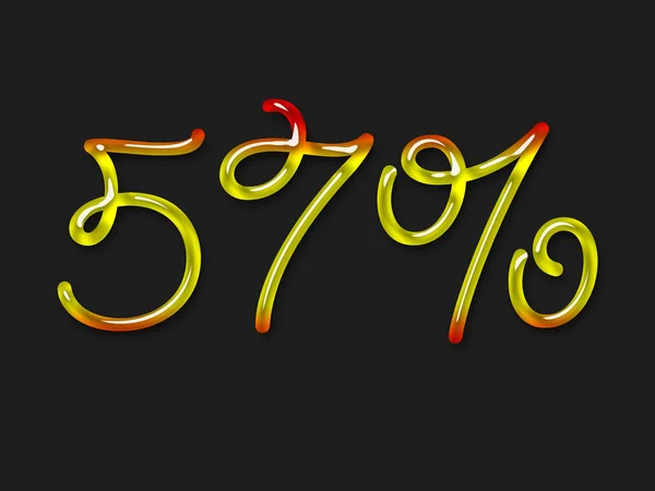 Herfst percentagesymbool — Stockfoto