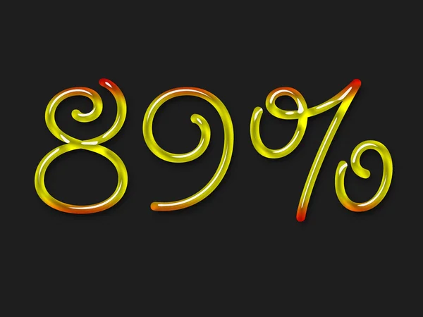 Autumn percentage symbol — Stock Photo, Image