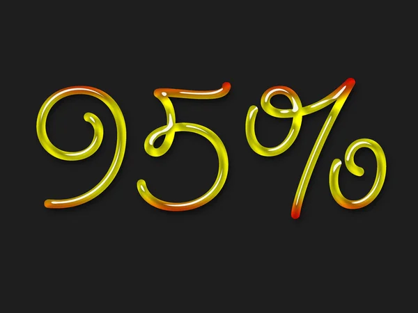 Höstens procentsymbol — Stockfoto