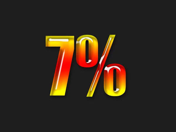 Heißes Prozentsymbol — Stockfoto