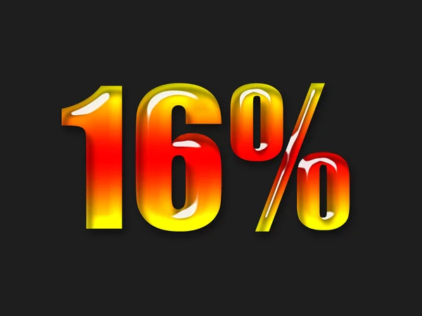 stock image Hot percentage symbol