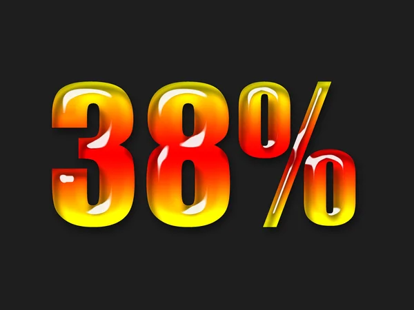 Символ горячего процента — стоковое фото