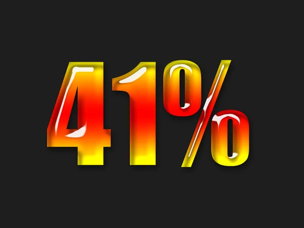 Hot percentage symbol — Stock Photo, Image