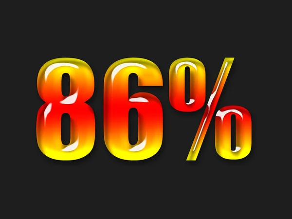 stock image Hot percentage symbol