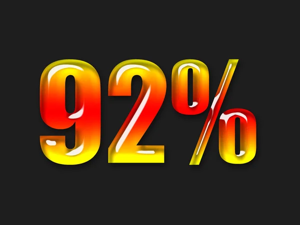 Symbol horké procenta — Stock fotografie