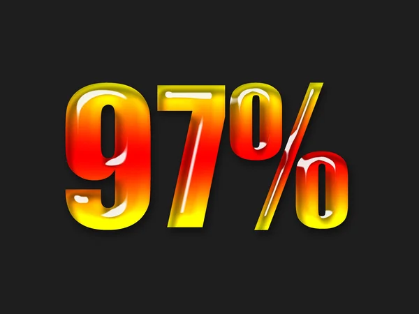 Kuuma prosenttiluku — kuvapankkivalokuva