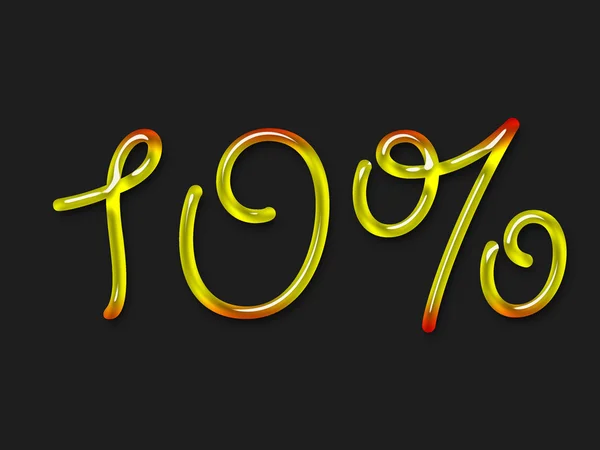 Símbolo percentual de outono Imagens Royalty-Free