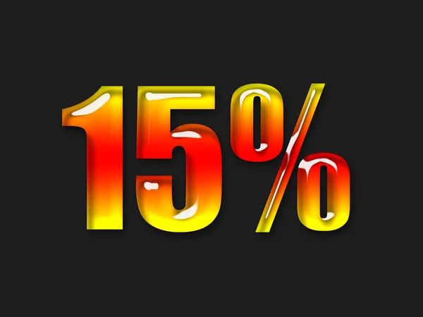Símbolo de porcentaje caliente Imagen de archivo