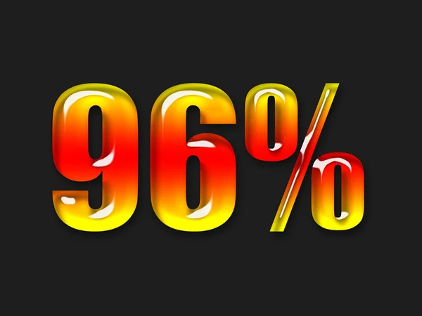 Símbolo de percentagem quente Fotografia De Stock