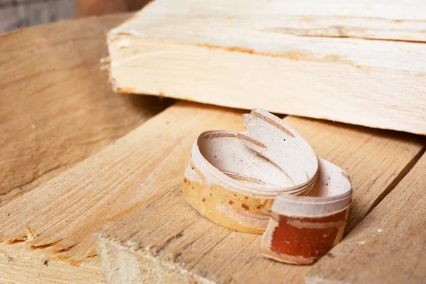 Drewno opałowe do golenia — Zdjęcie stockowe