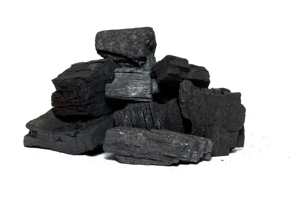 Pedaços de carvão vegetal — Fotografia de Stock