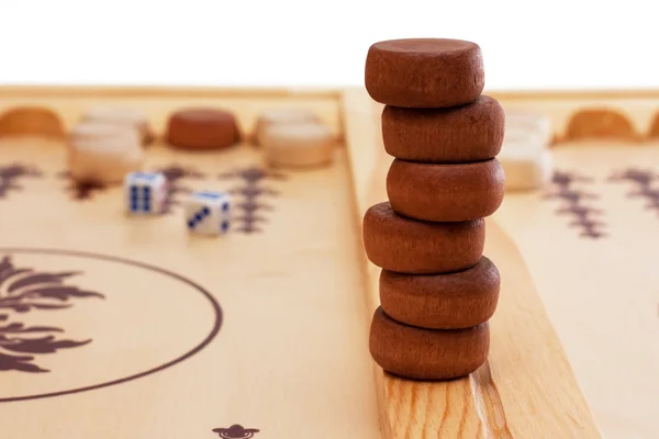 Backgammon-Figuren — Stockfoto