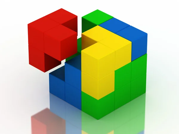 Куб-головоломка — стоковое фото