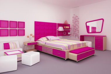 Girl room clipart